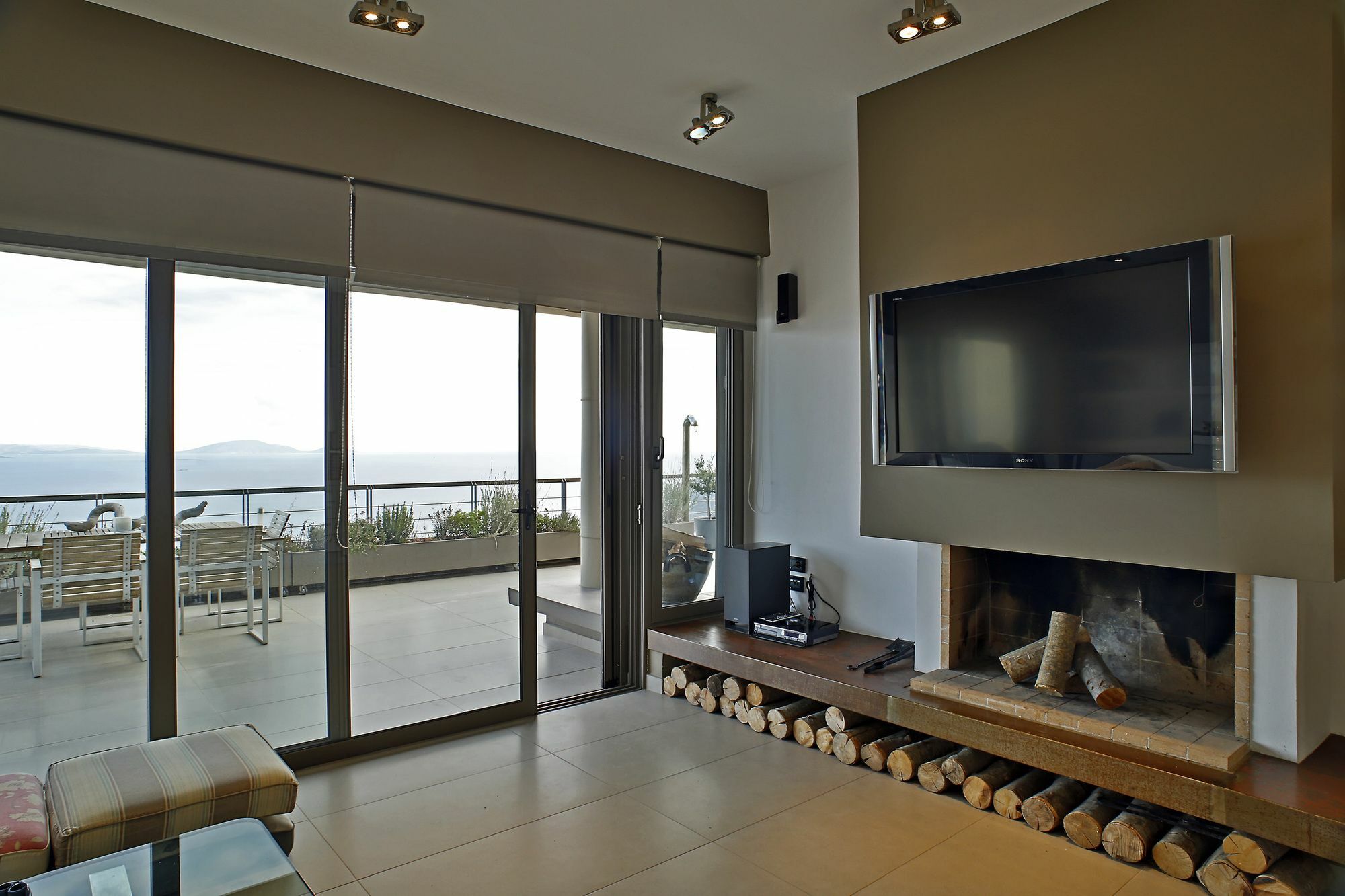 شقة Seaview Penthouse Schinias Marathón المظهر الخارجي الصورة